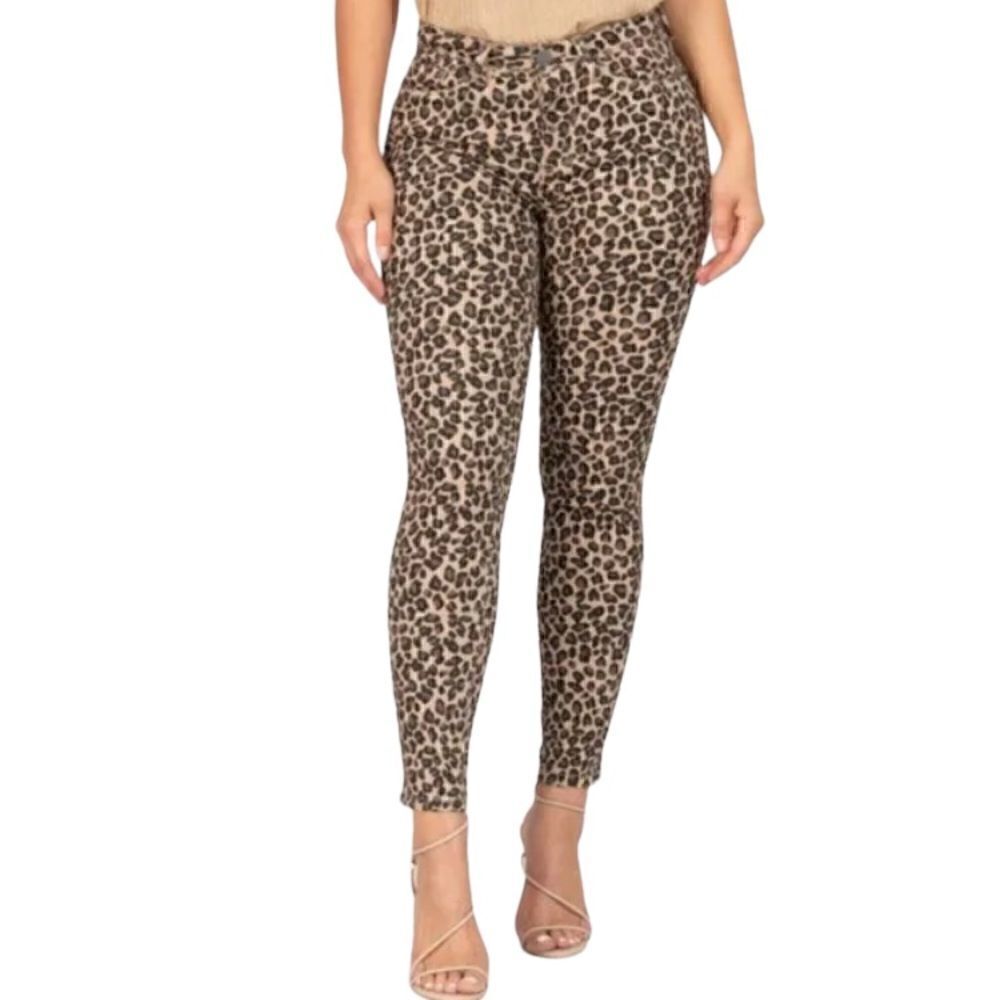 YMI Leopard Skinny Jeans Woman’s Size 3